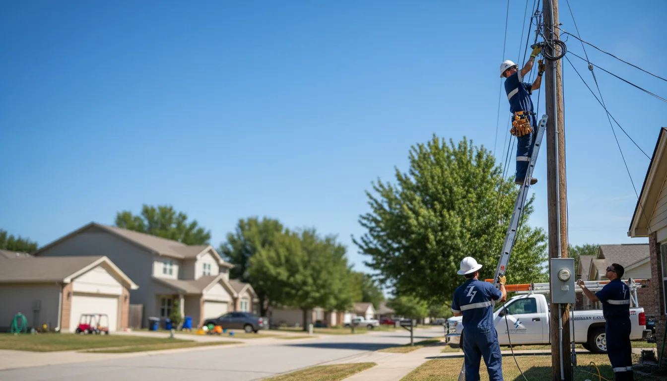 Residential electrician providing installation services in Kalona, IA